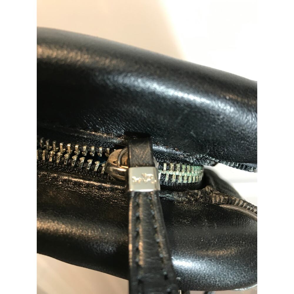 Coach Madison Madeline East/West Satchel Black/Gray Sig Jacquard EUC - Picture 10 of 10